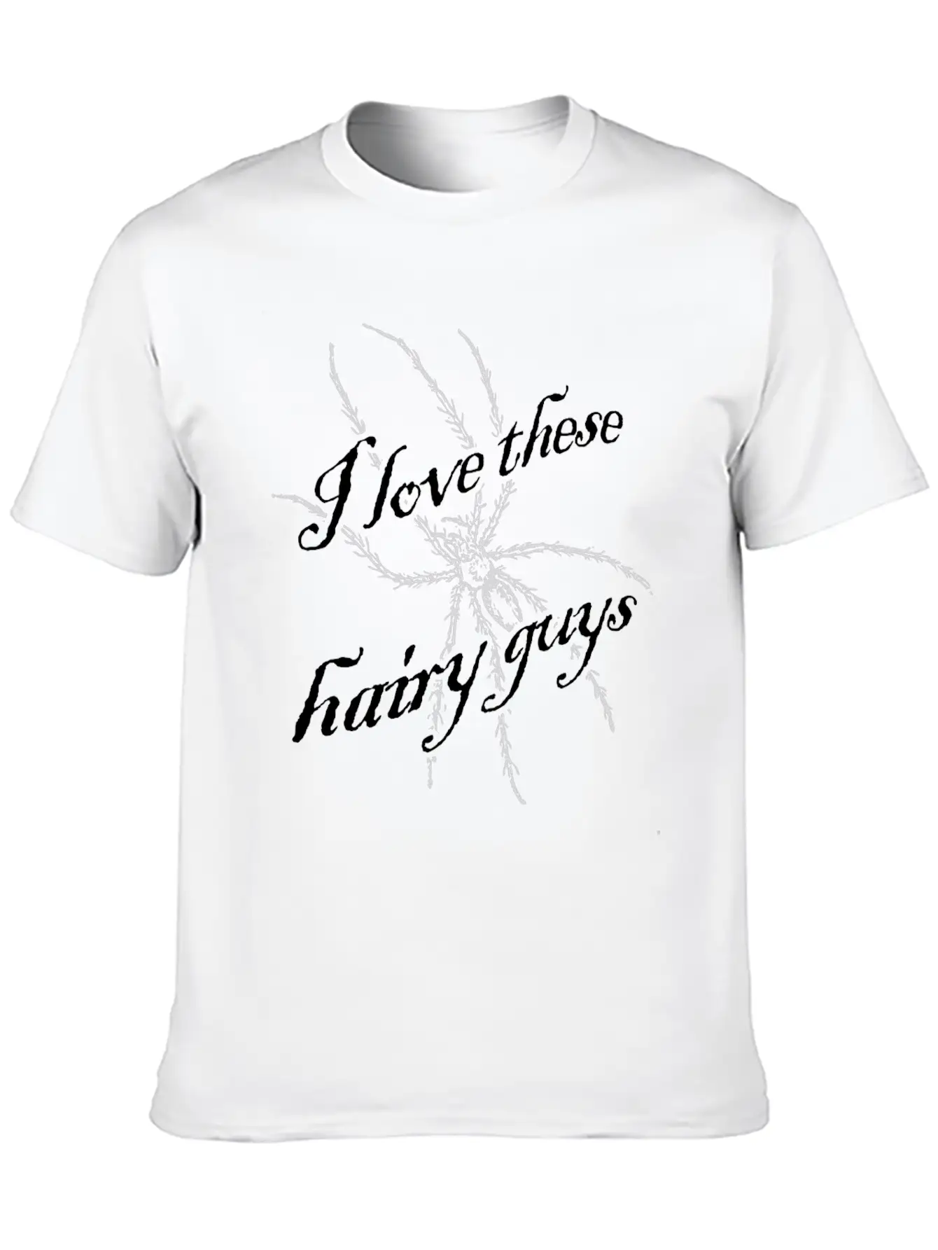 I Love These Hairy Guys Love Spiders Gift Idea Stylish Everyday T-Shirt – Unisex Basic Cotton Tee