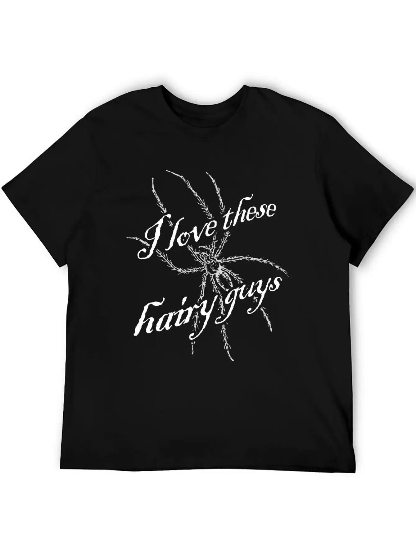 I Love These Hairy Guys Love Spiders Gift Idea Stylish Everyday T-Shirt – Unisex Basic Cotton Tee