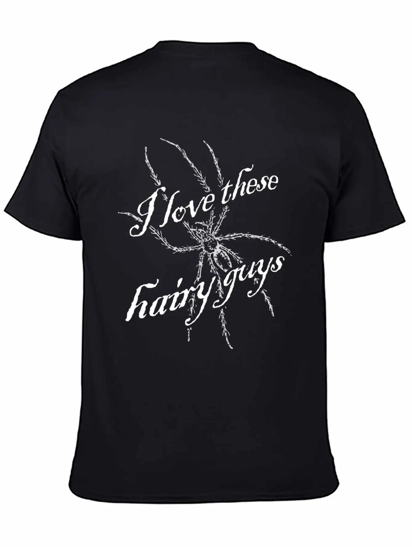 I Love These Hairy Guys Love Spiders Gift Idea Stylish Everyday T-Shirt – Unisex Basic Cotton Tee