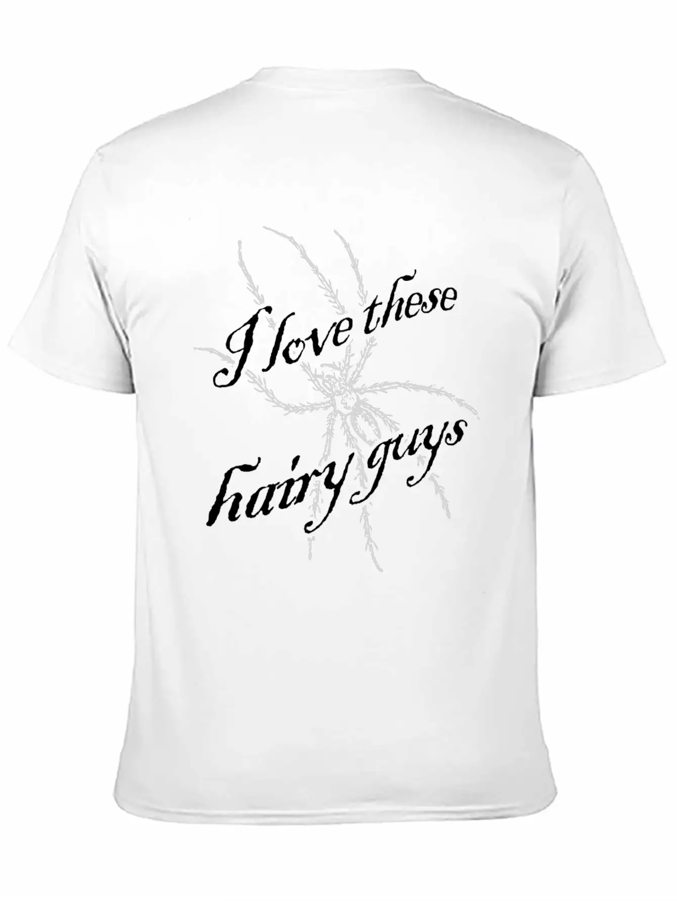 I Love These Hairy Guys Love Spiders Gift Idea Stylish Everyday T-Shirt – Unisex Basic Cotton Tee