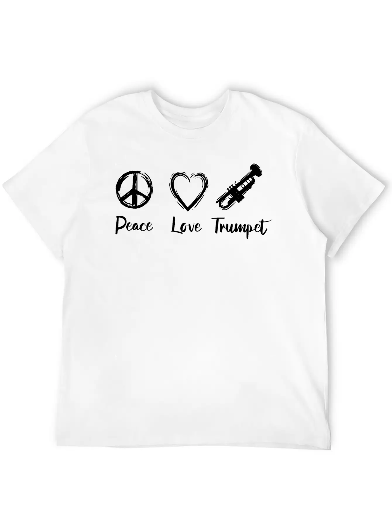 I Love Trumpet Basic Graphic T-Shirt – Daily Comfort In Soft Cotton