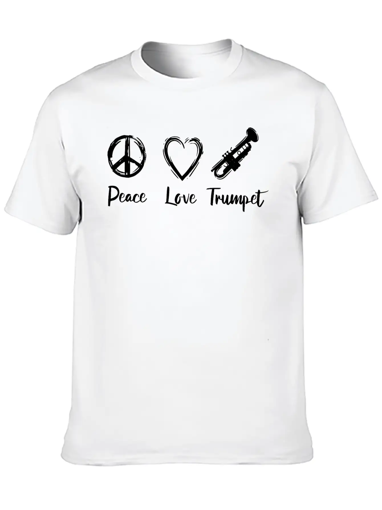 I Love Trumpet Basic Graphic T-Shirt – Daily Comfort In Soft Cotton