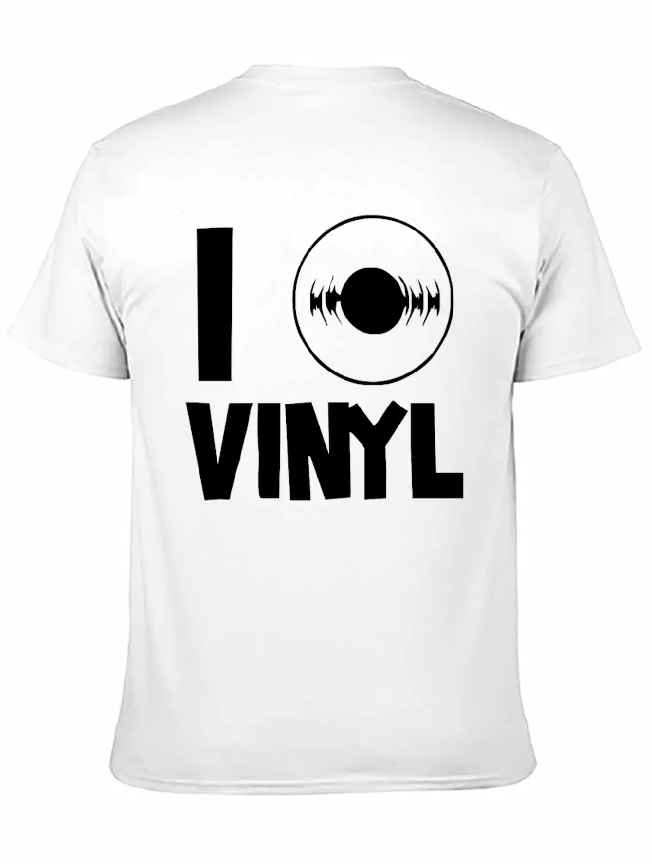 I Love Vinyl Comfortable Minimalist Graphic Tee – Summer Style Essential