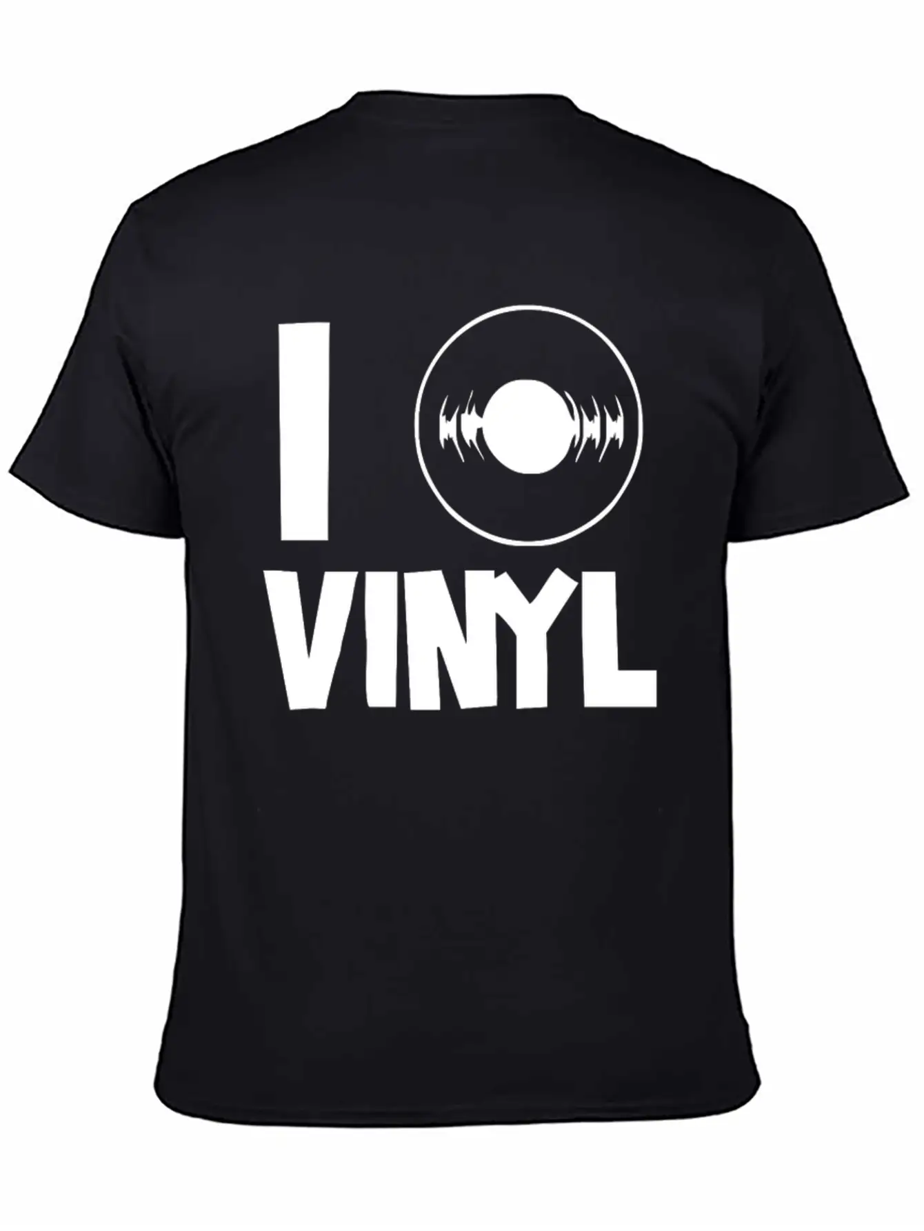 I Love Vinyl Unisex Short Sleeve Soft Cotton T-Shirt – Casual Everyday Wear