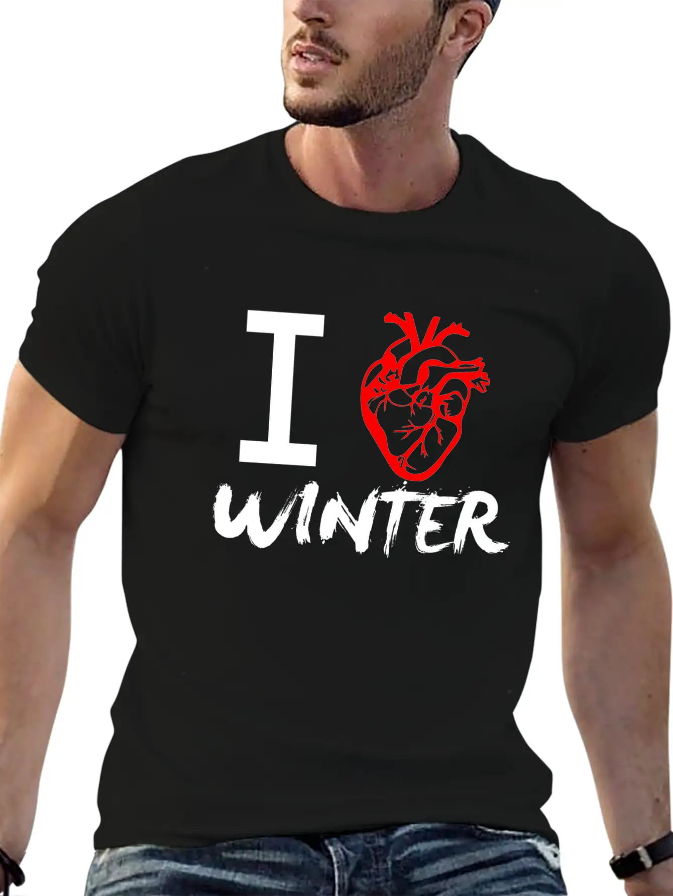 I Love Winter Timeless Short Sleeve Tee – Comfy And Minimalist Design