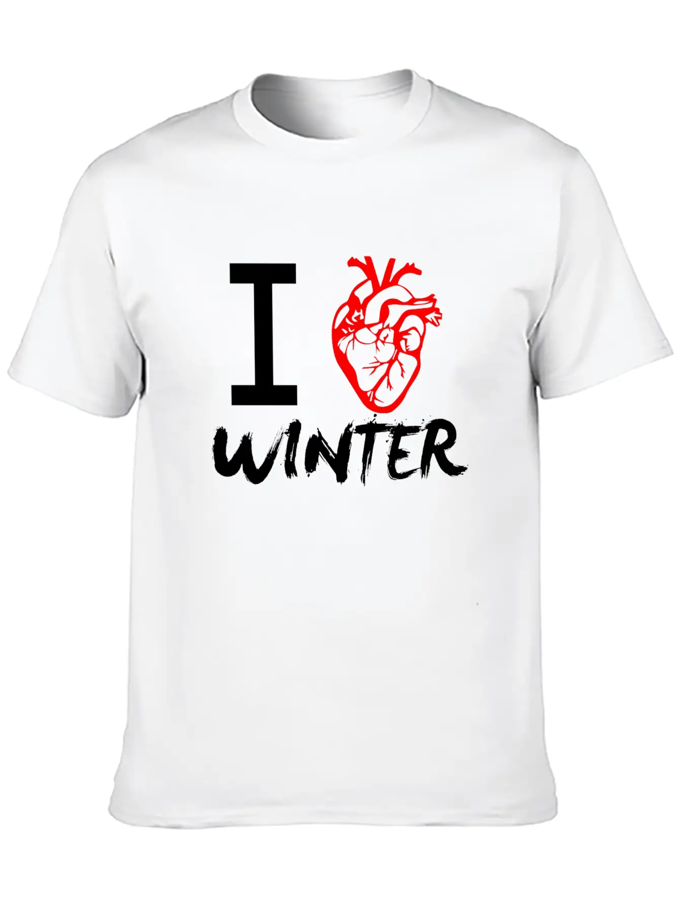 I Love Winter Timeless Short Sleeve Tee – Comfy And Minimalist Design