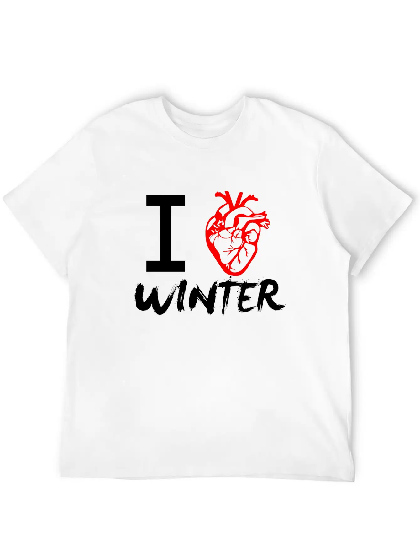 I Love Winter Timeless Short Sleeve Tee – Comfy And Minimalist Design