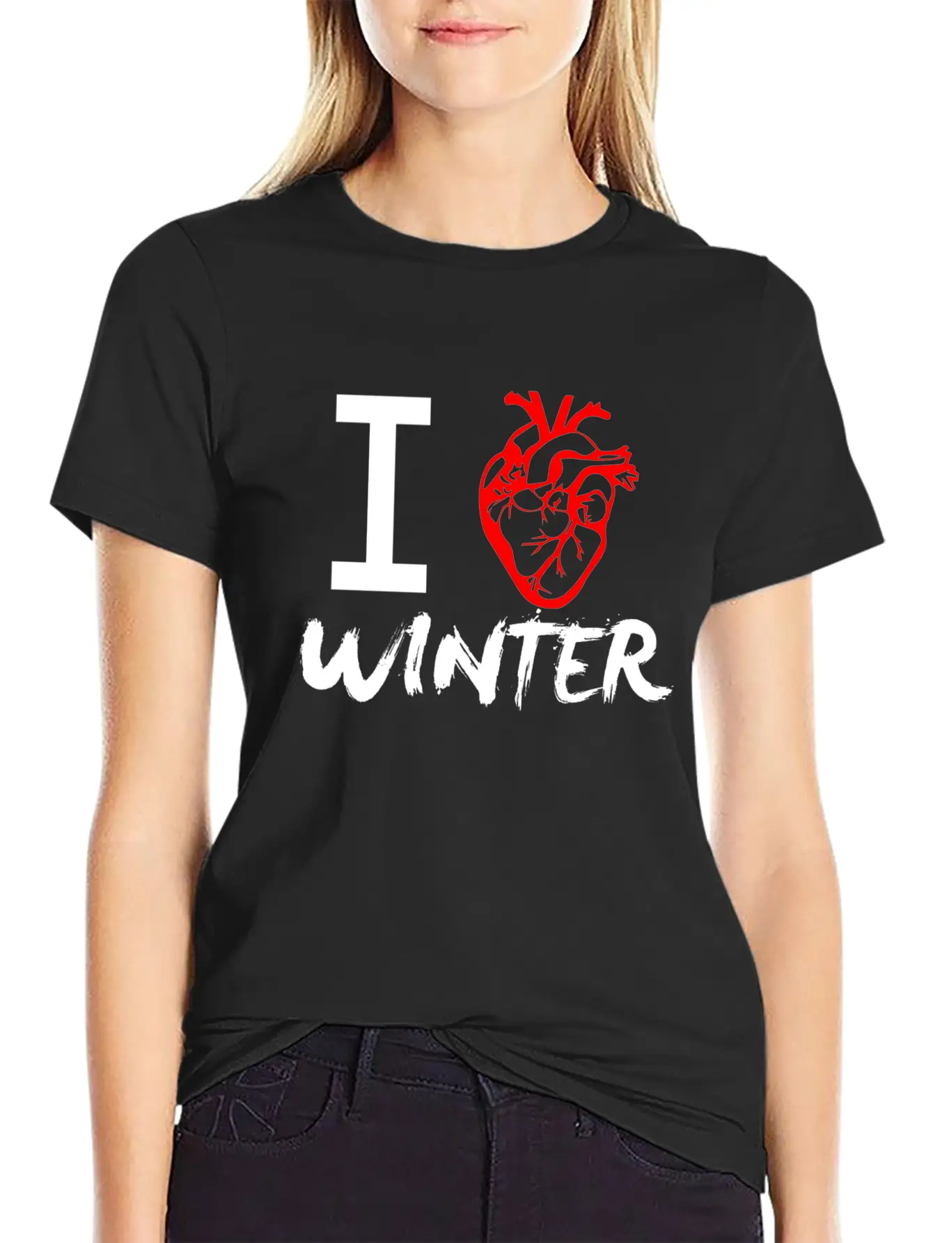 I Love Winter Timeless Short Sleeve Tee – Comfy And Minimalist Design