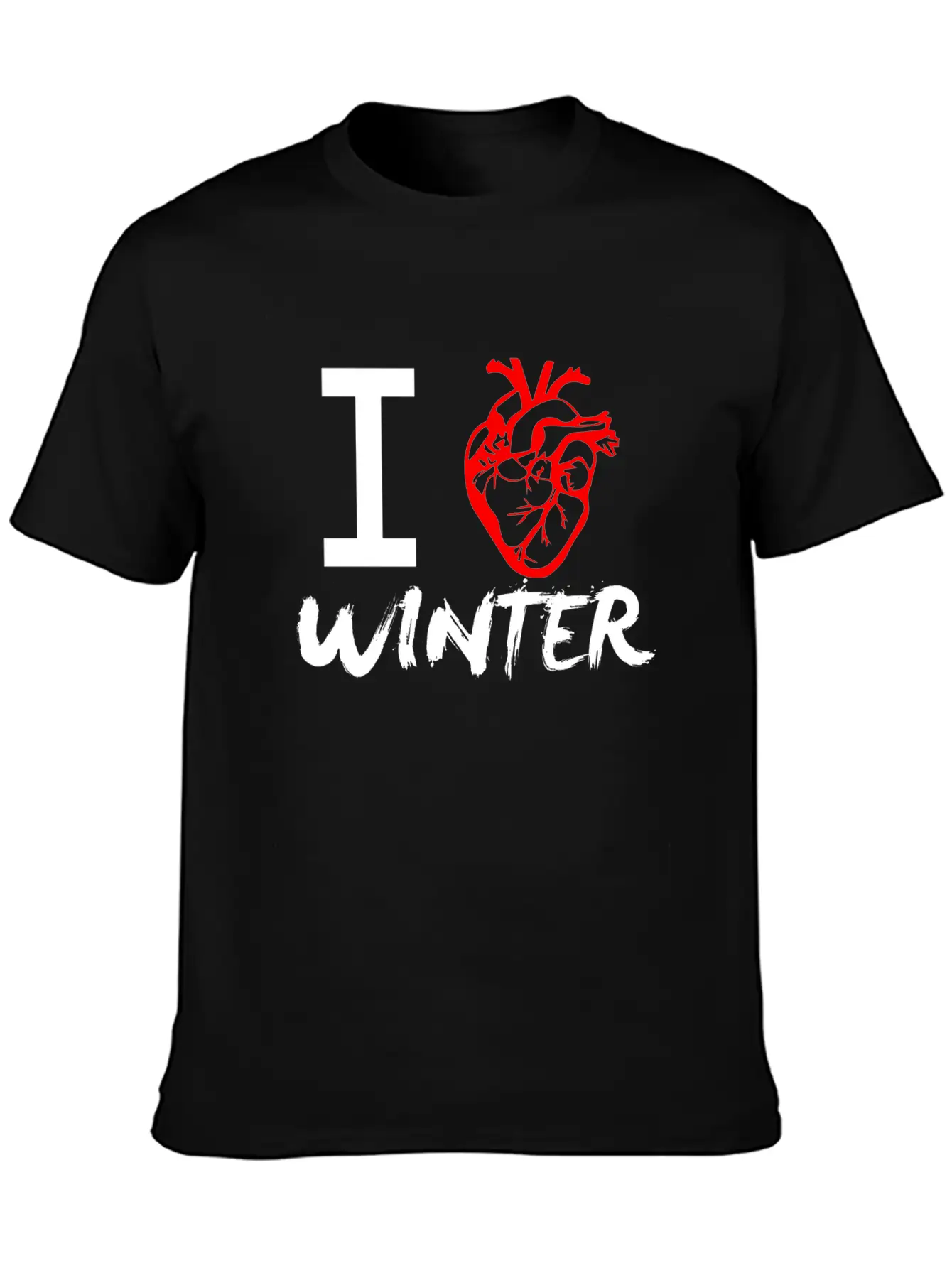 I Love Winter Timeless Short Sleeve Tee – Comfy And Minimalist Design