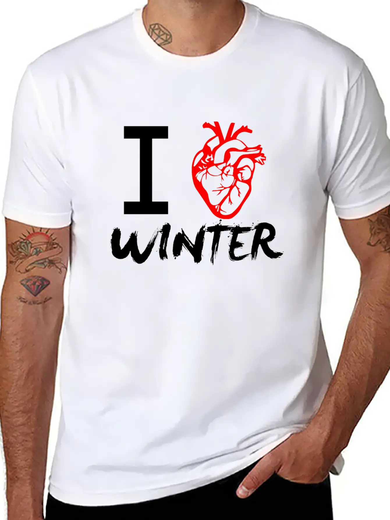 I Love Winter Timeless Short Sleeve Tee – Comfy And Minimalist Design