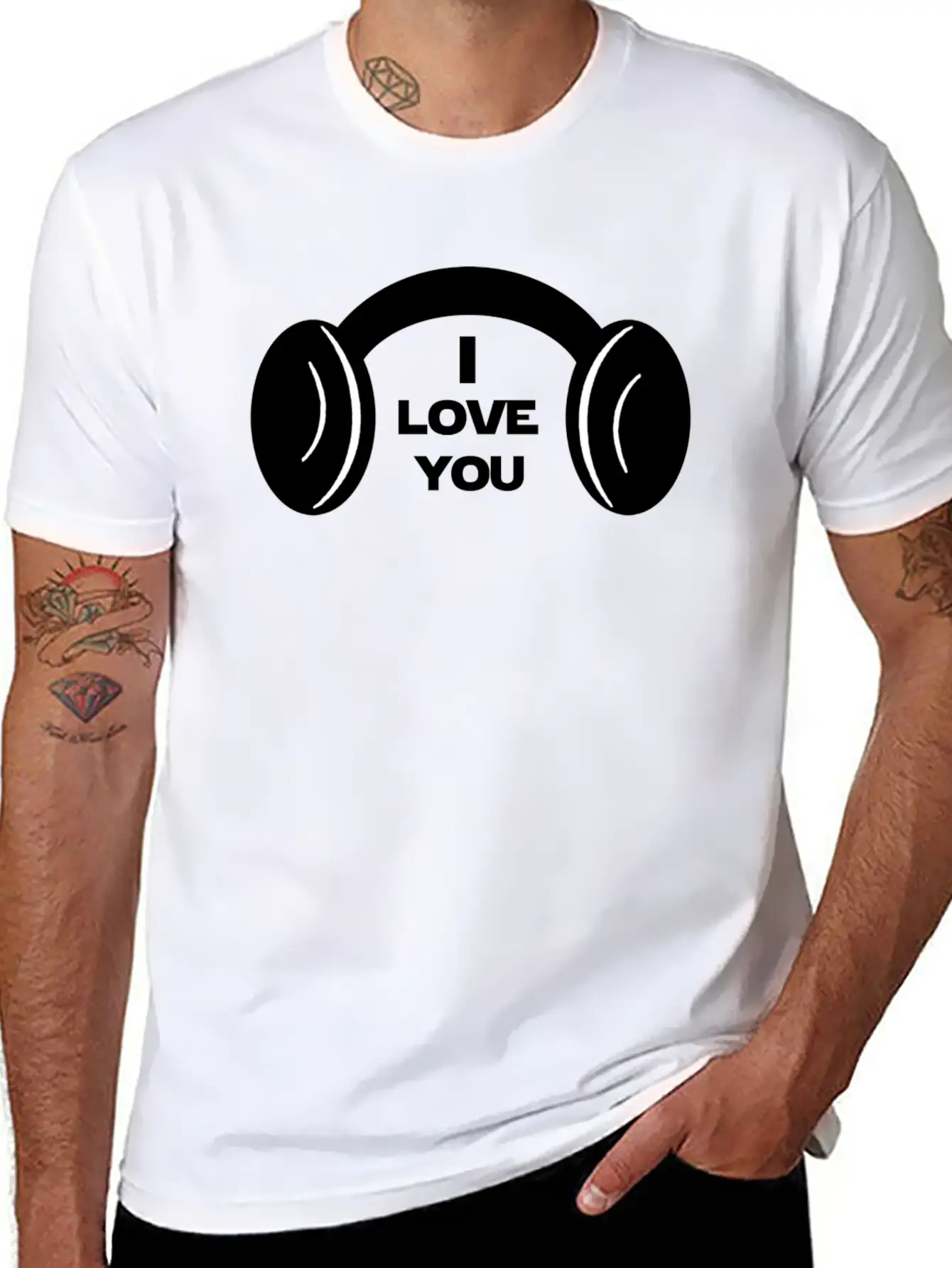I LOVE YOU Star Wars Couple Comfortable Minimalist Graphic Tee – Summer Style Essential