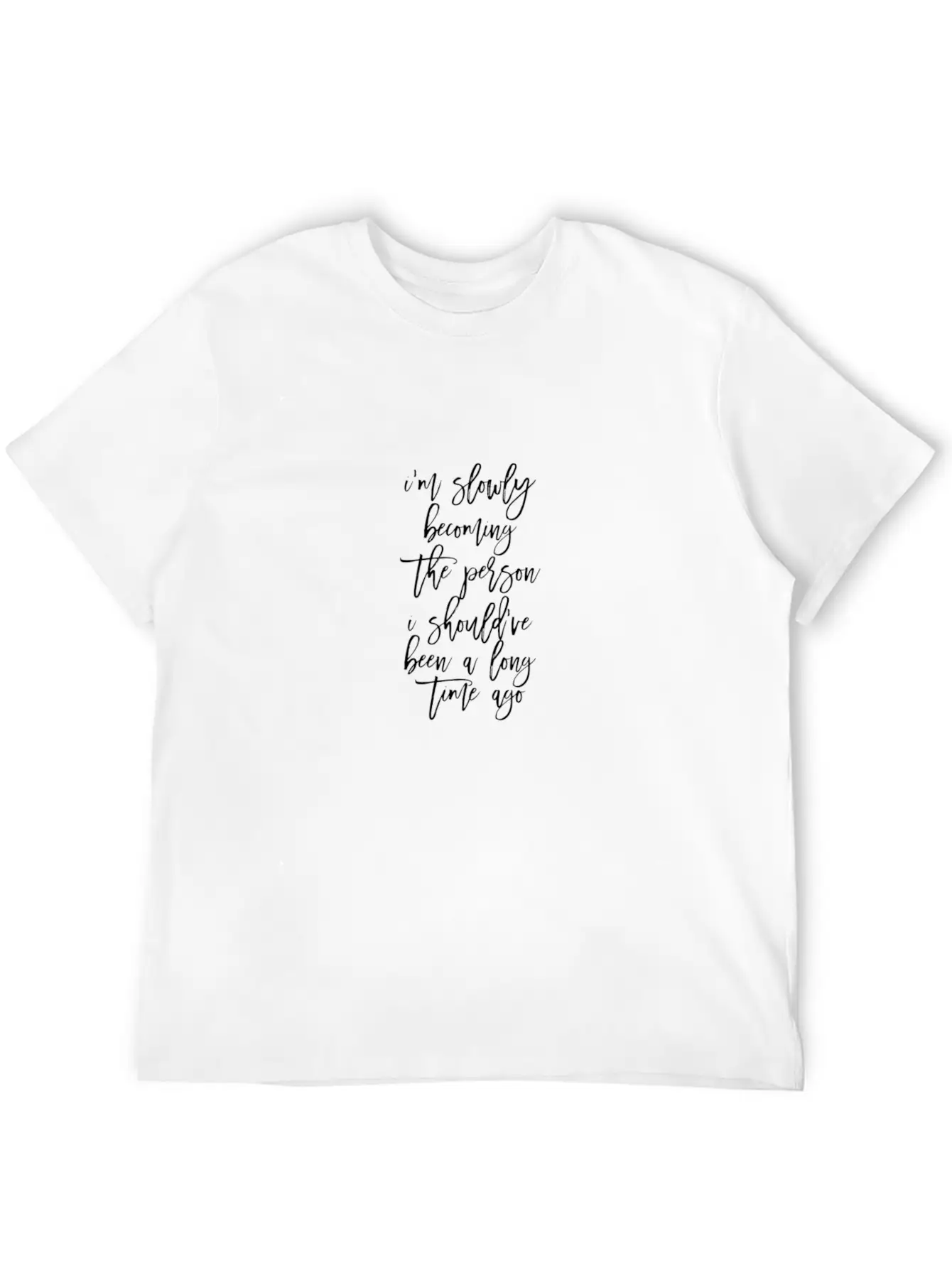I M Becoming The Person Timeless Short Sleeve Tee – Comfy And Minimalist Design