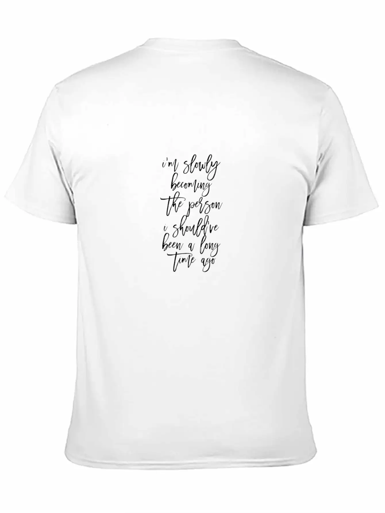 I M Becoming The Person Timeless Short Sleeve Tee – Comfy And Minimalist Design