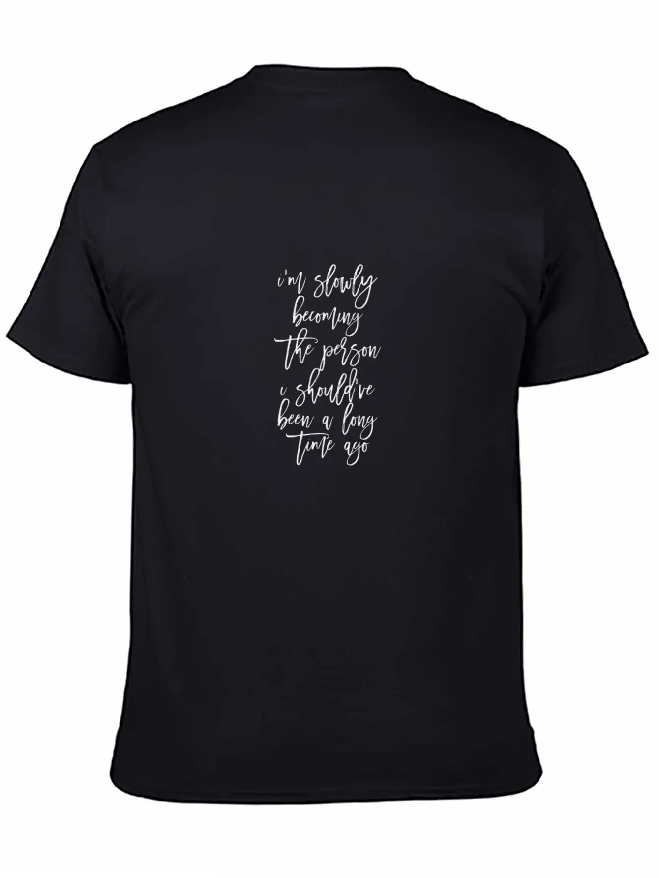 I M Becoming The Person Timeless Short Sleeve Tee – Comfy And Minimalist Design