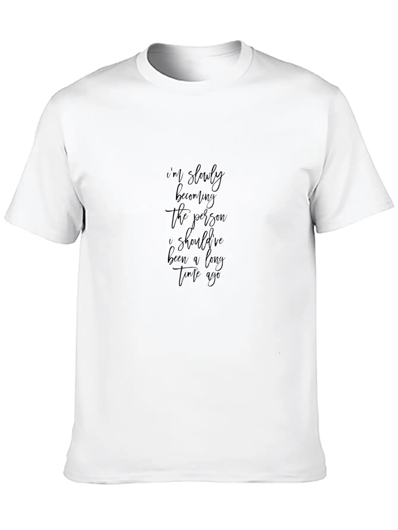 I M Becoming The Person Timeless Short Sleeve Tee – Comfy And Minimalist Design