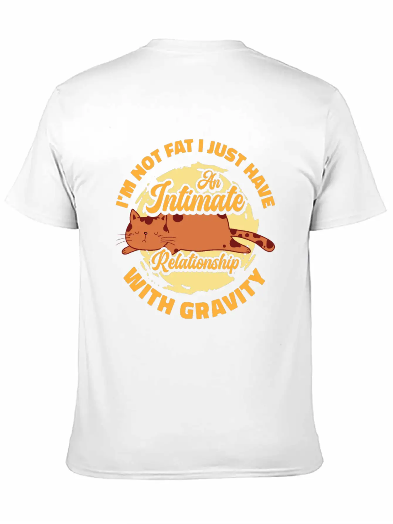 I’m Not Fat Body Positivity Self-Confidence Cat Basic Graphic T-Shirt – Daily Comfort In Soft Cotton