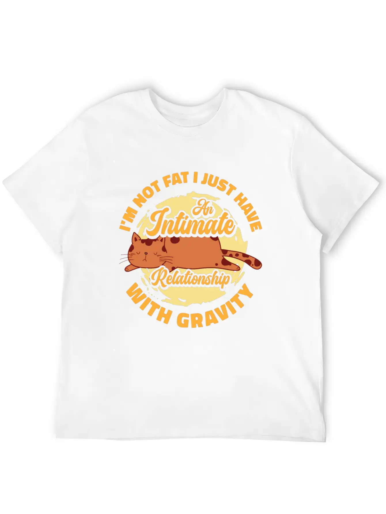 I’m Not Fat Body Positivity Self-Confidence Cat Basic Graphic T-Shirt – Daily Comfort In Soft Cotton