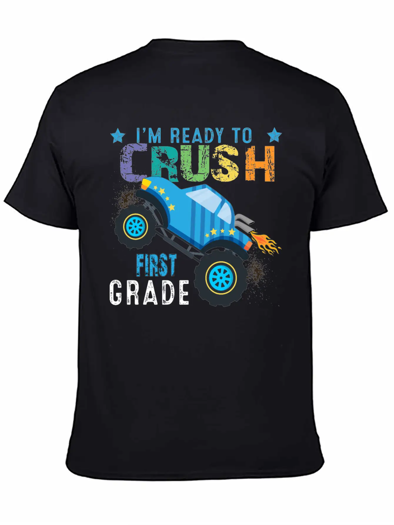I M Ready To Crush FIRST Grade Monster Truck Comfortable Minimalist Graphic Tee – Summer Style Essential