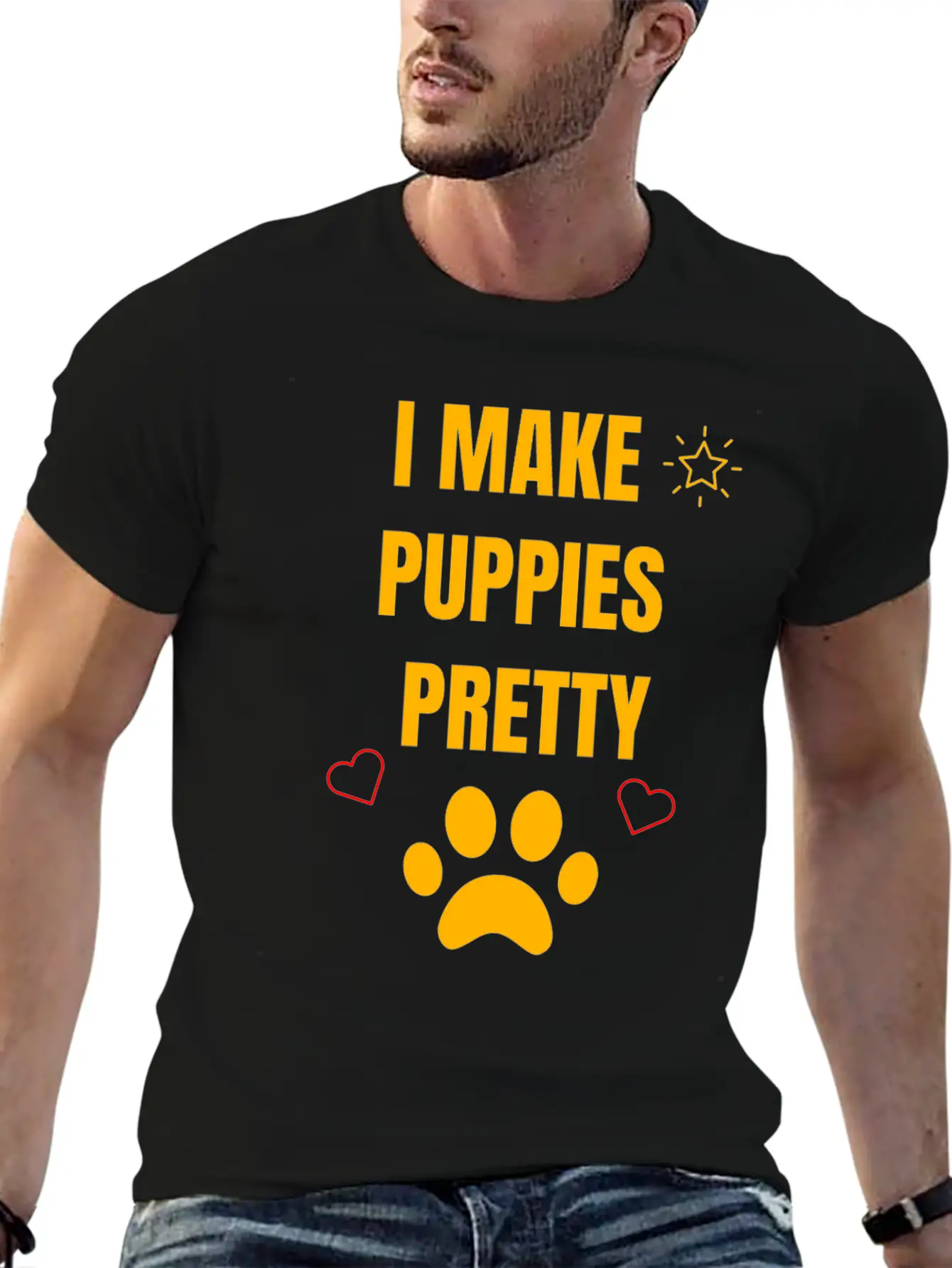 I Make Puppies Pretty Grooming Dogs Stylish Everyday T-Shirt – Unisex Basic Cotton Tee