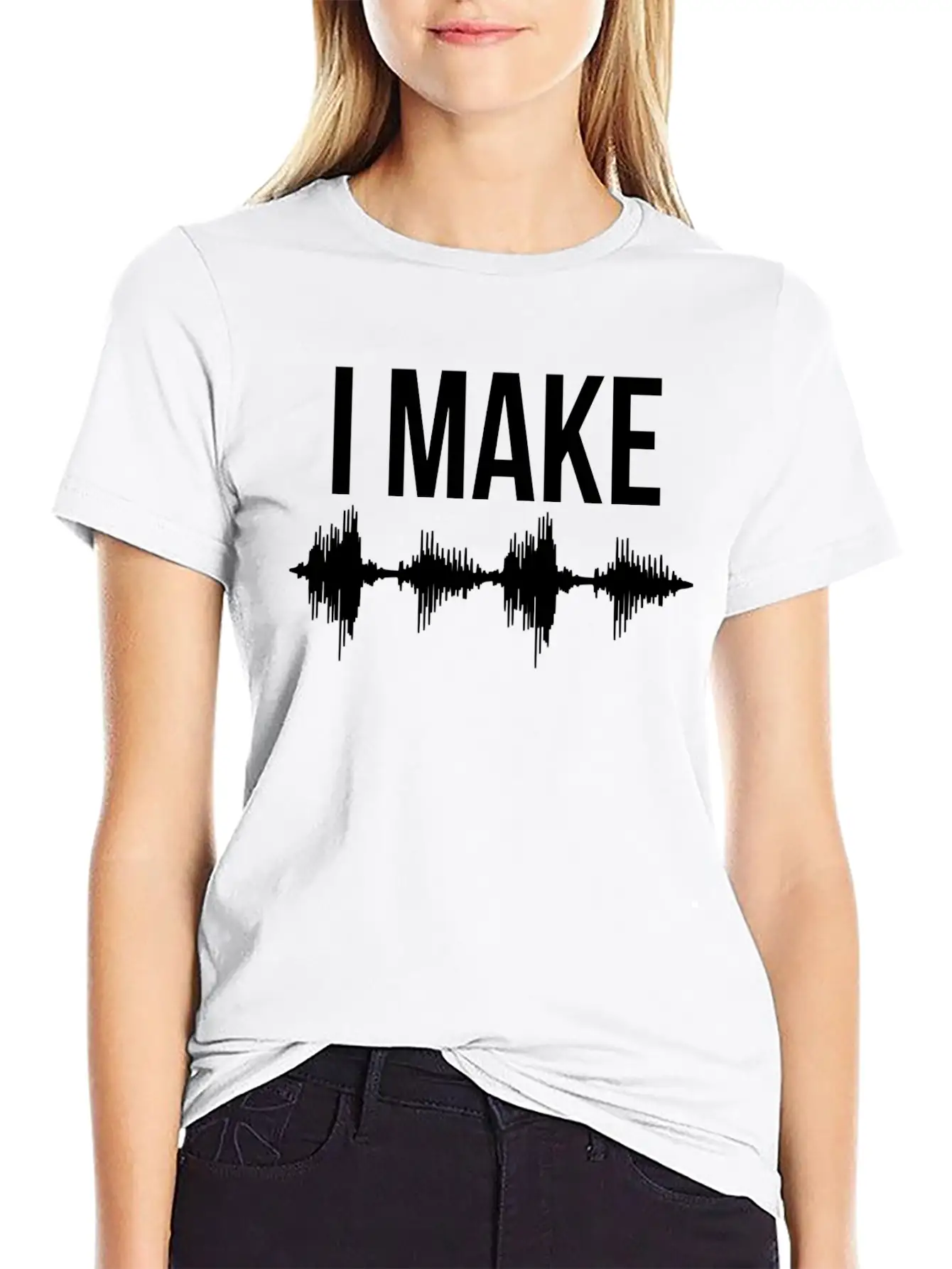 I Make Waves Unisex Short Sleeve Soft Cotton T-Shirt – Casual Everyday Wear