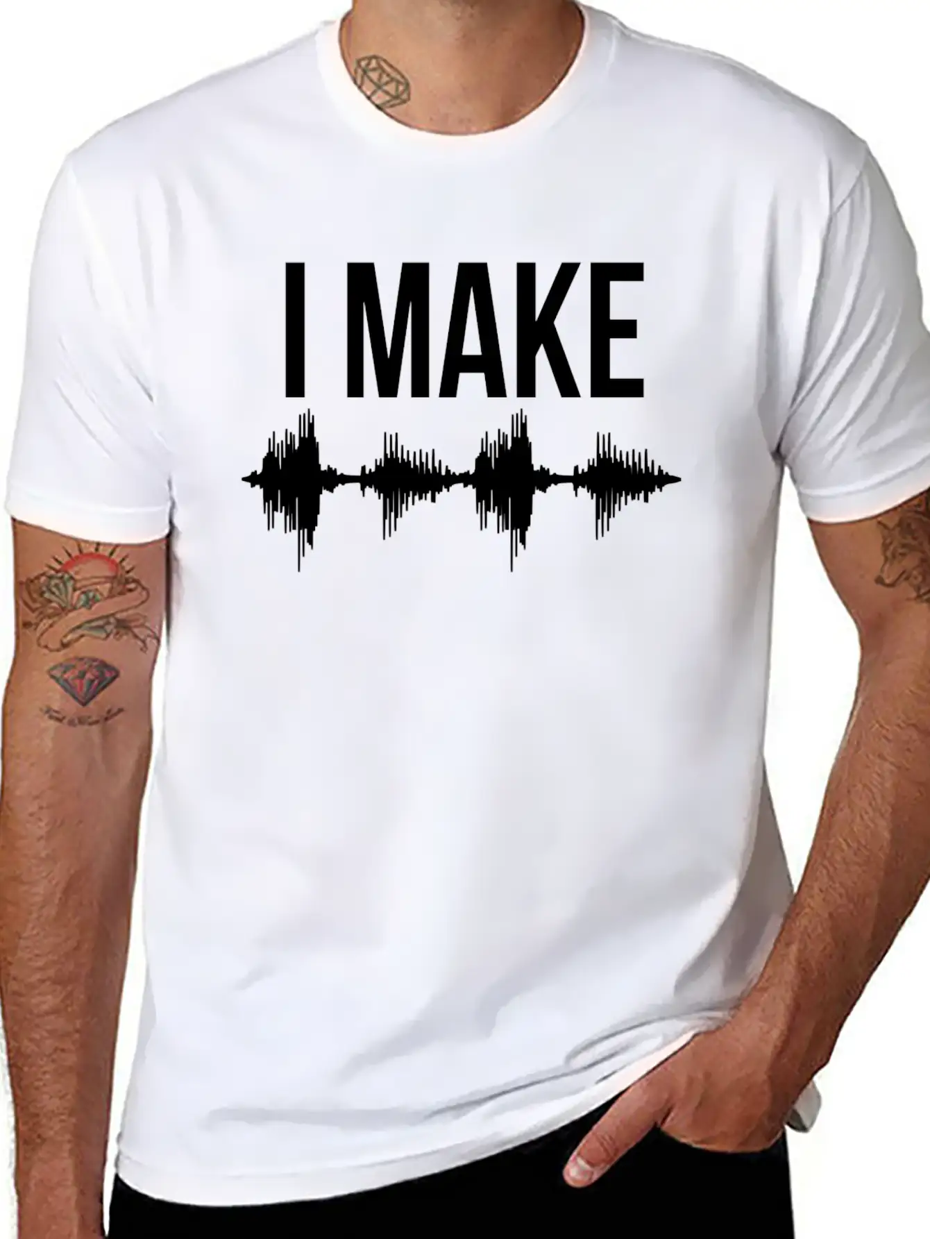 I Make Waves Unisex Short Sleeve Soft Cotton T-Shirt – Casual Everyday Wear
