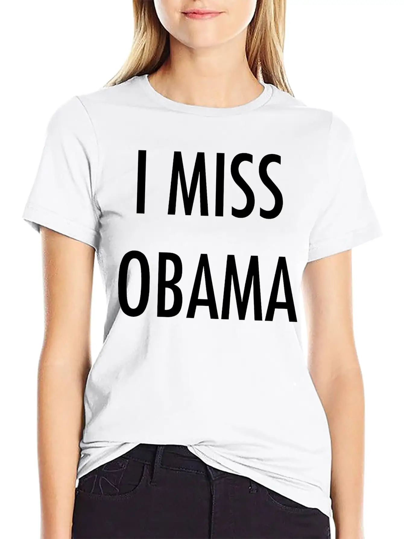 I Miss Obama Basic Graphic T-Shirt – Daily Comfort In Soft Cotton