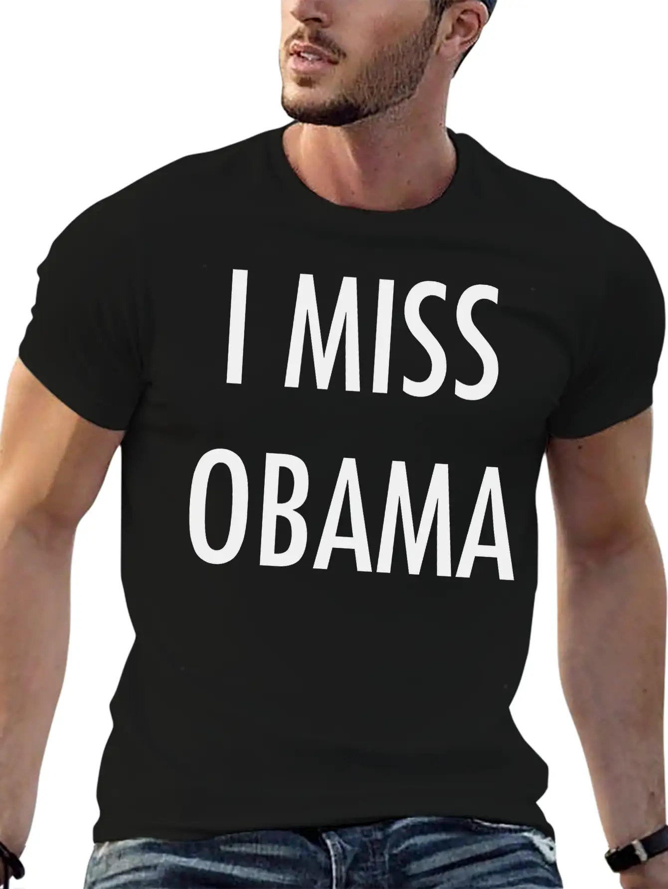 I Miss Obama Basic Graphic T-Shirt – Daily Comfort In Soft Cotton