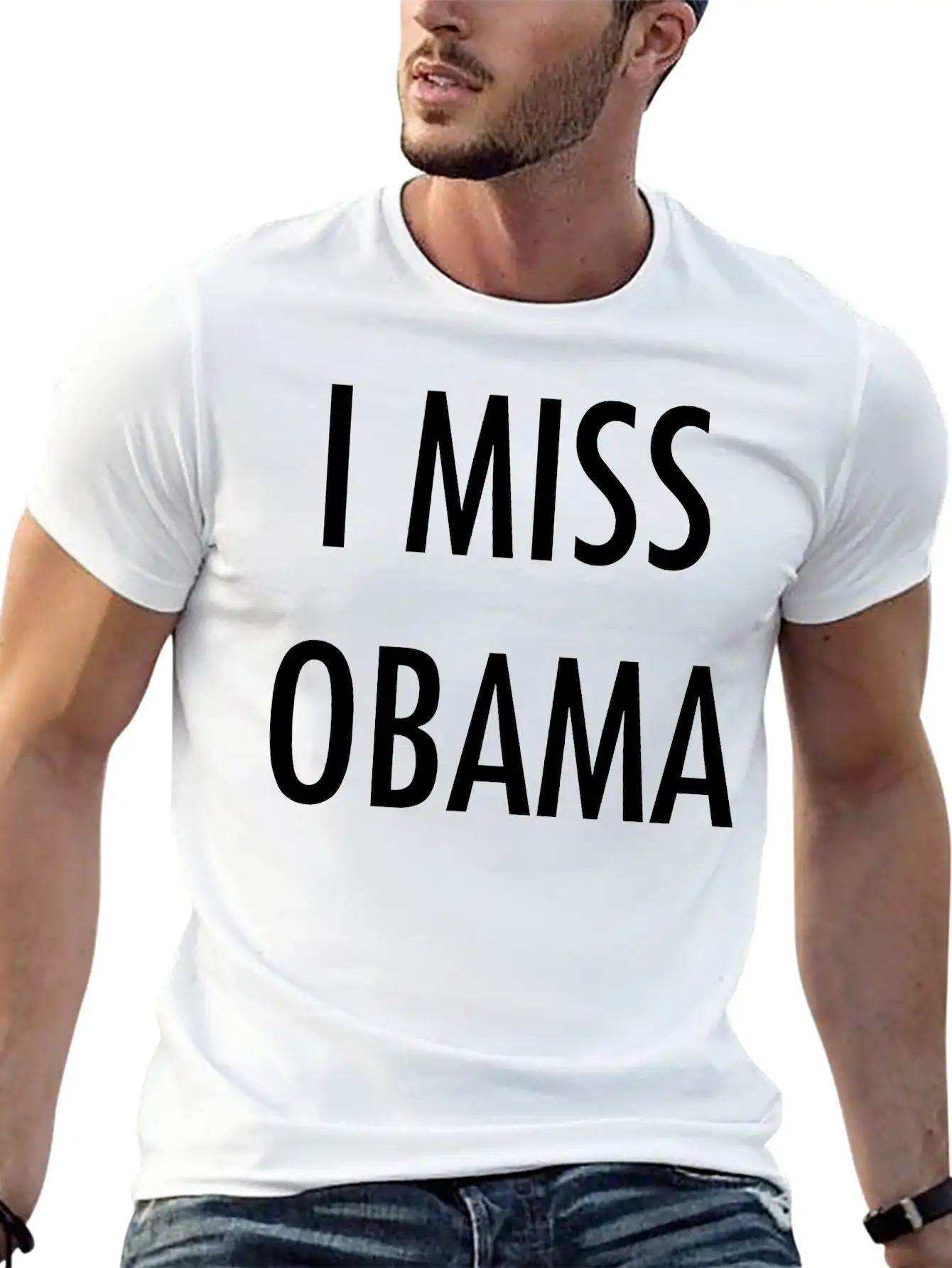 I Miss Obama Basic Graphic T-Shirt – Daily Comfort In Soft Cotton
