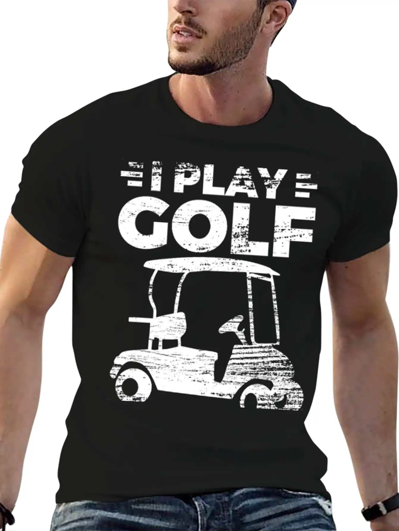 I Play Golf To Drive Golf Carts Timeless Short Sleeve Tee – Comfy And Minimalist Design