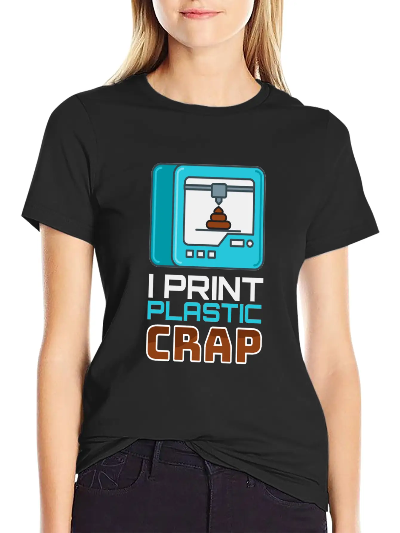 I Print Plastic Crap 3D Print Printer Timeless Short Sleeve Tee – Comfy And Minimalist Design