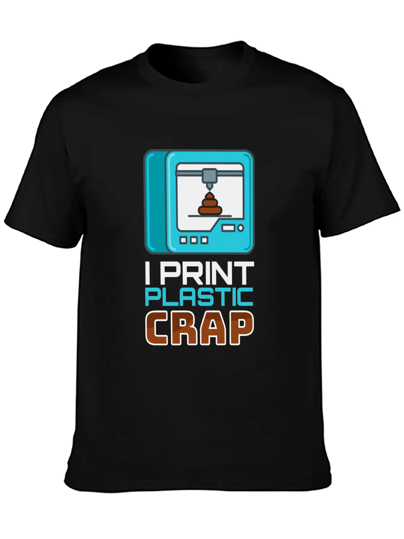 I Print Plastic Crap 3D Print Printer Timeless Short Sleeve Tee – Comfy And Minimalist Design