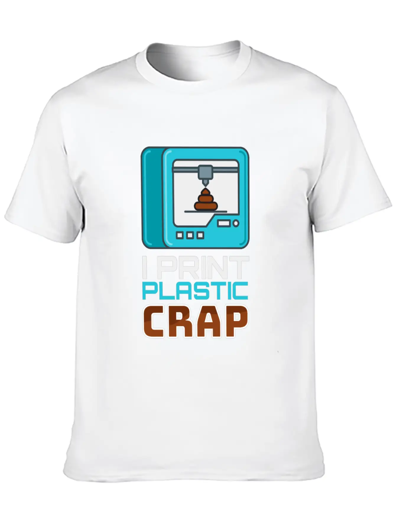 I Print Plastic Crap 3D Print Printer Timeless Short Sleeve Tee – Comfy And Minimalist Design