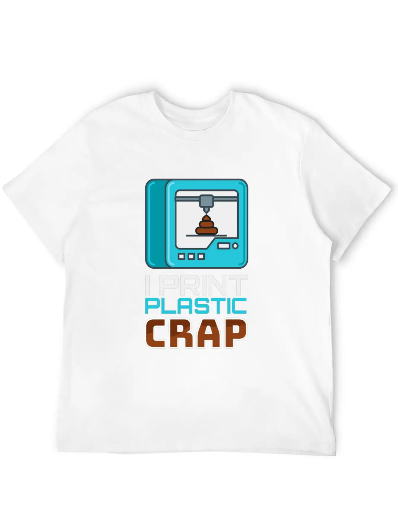 I Print Plastic Crap 3D Print Printer Timeless Short Sleeve Tee – Comfy And Minimalist Design