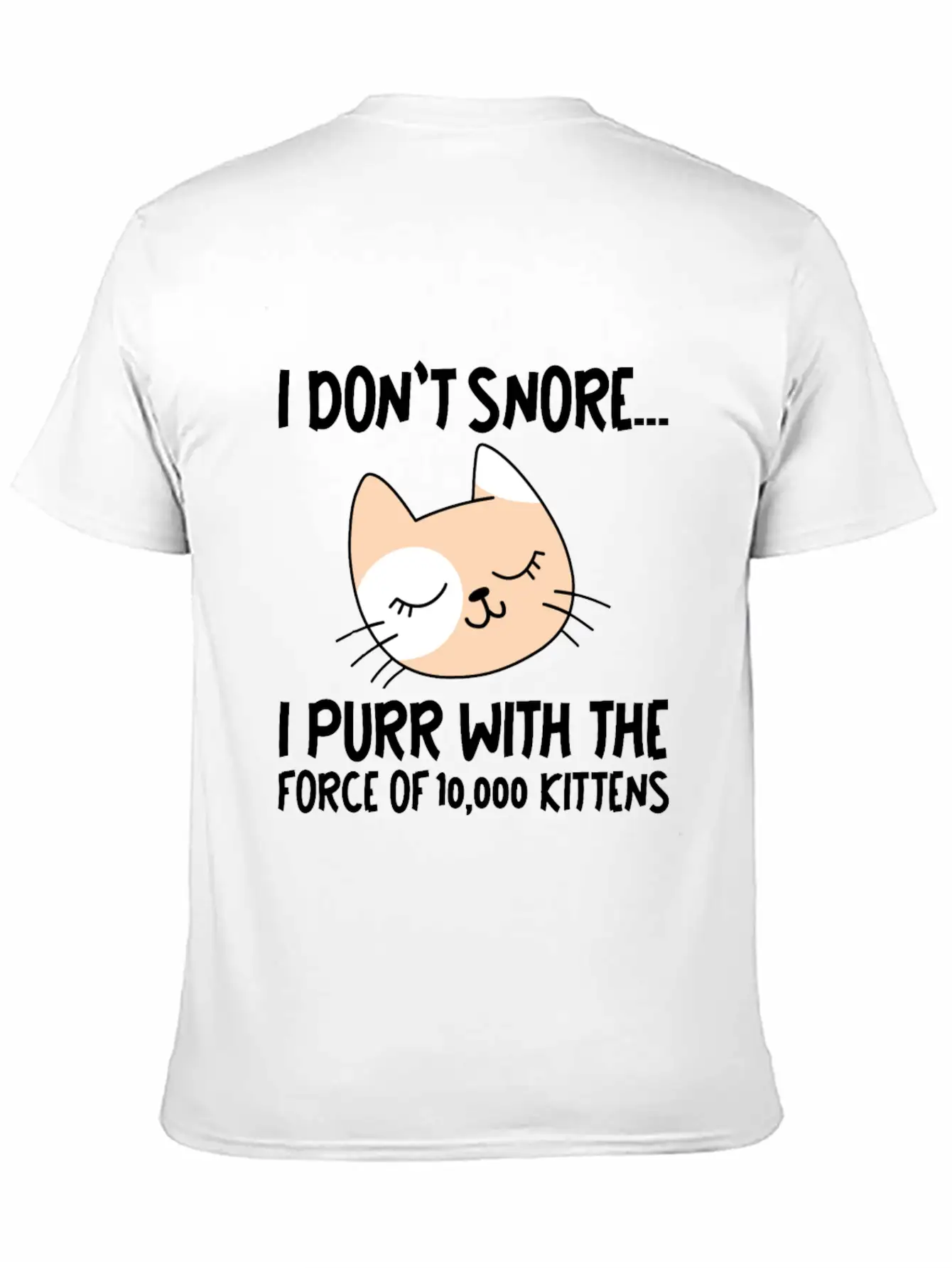 I Purr With The Force Of 10,000 Kittens 1 Comfortable Minimalist Graphic Tee – Summer Style Essential