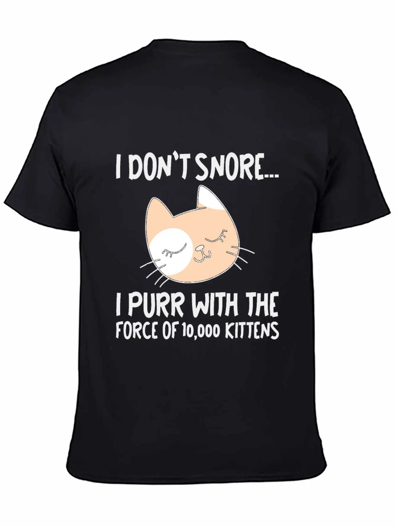 I Purr With The Force Of 10,000 Kittens 1 Comfortable Minimalist Graphic Tee – Summer Style Essential