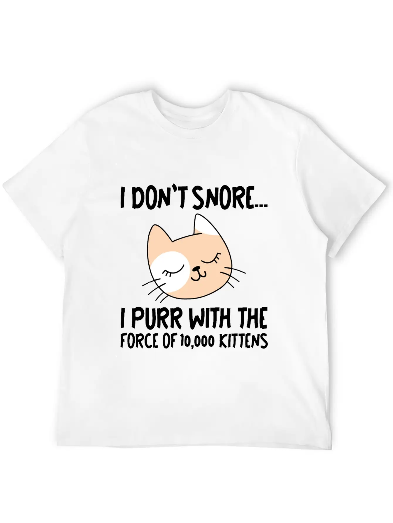 I Purr With The Force Of 10,000 Kittens 1 Comfortable Minimalist Graphic Tee – Summer Style Essential