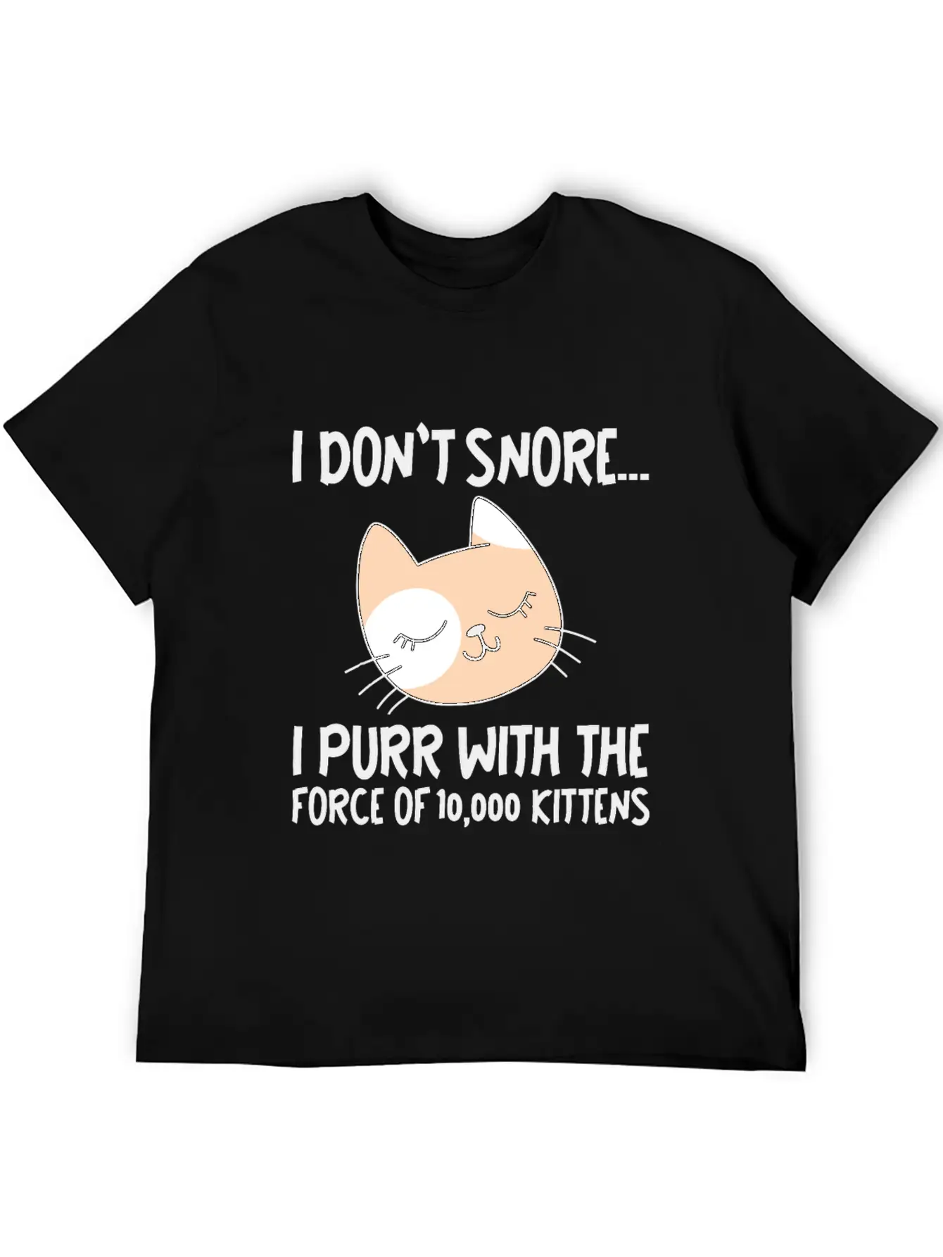 I Purr With The Force Of 10,000 Kittens 1 Comfortable Minimalist Graphic Tee – Summer Style Essential