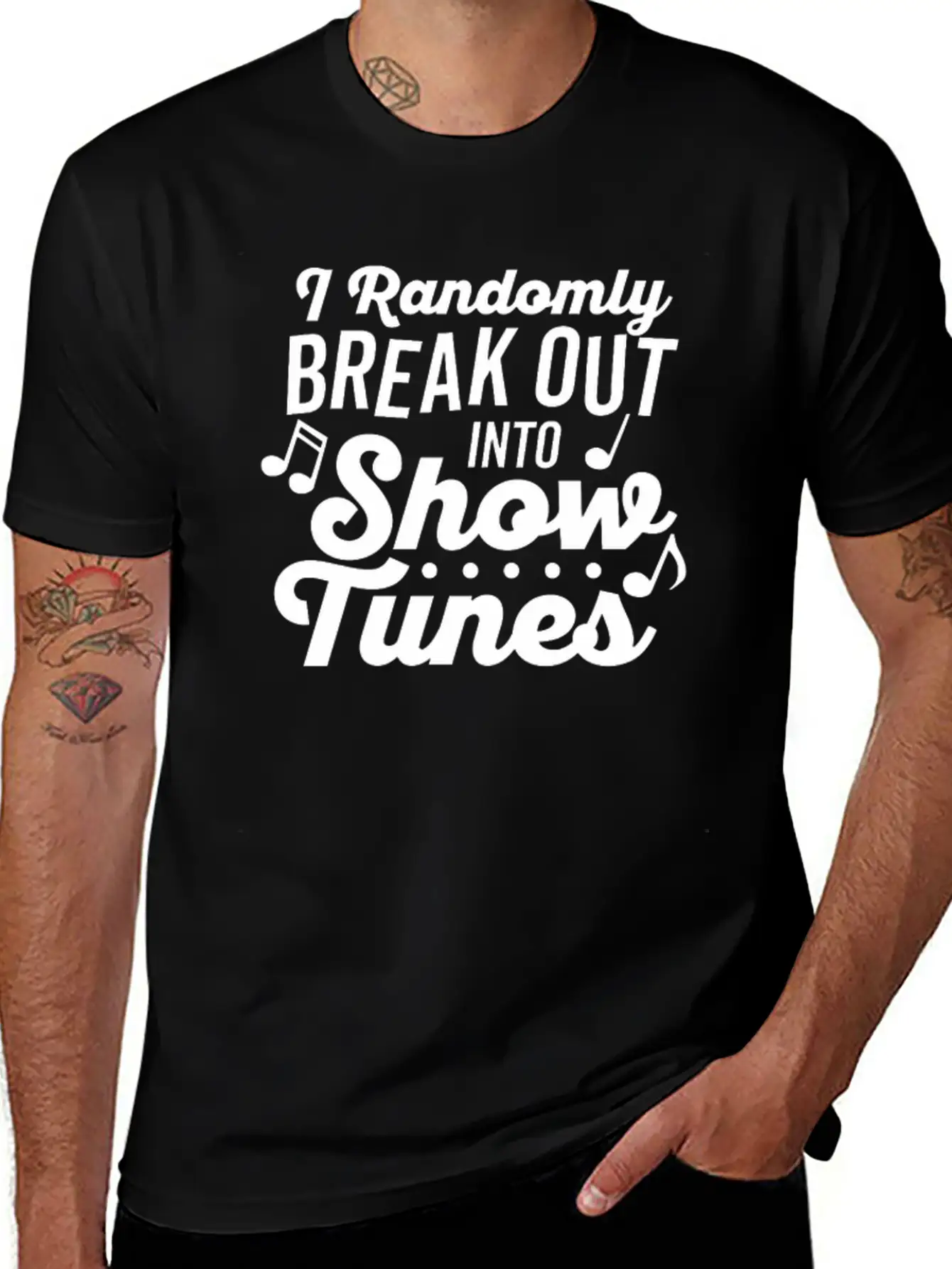 I Randomly Break Out Into Show Tunes T Shirt Timeless Short Sleeve Tee – Comfy And Minimalist Design