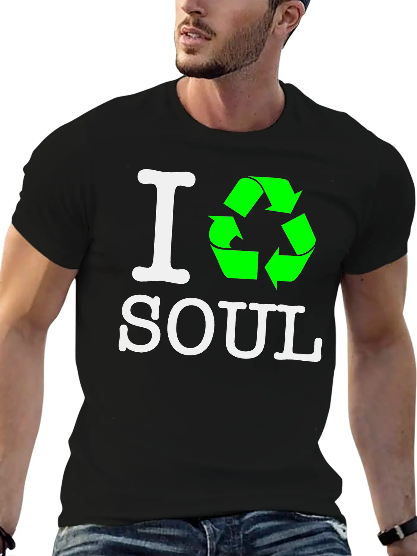 I Recycle Soul Unisex Short Sleeve Soft Cotton T-Shirt – Casual Everyday Wear