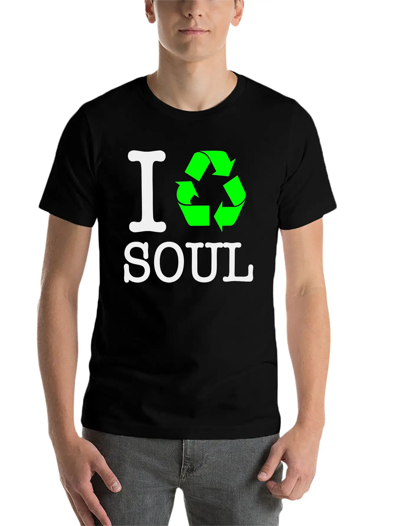 I Recycle Soul Unisex Short Sleeve Soft Cotton T-Shirt – Casual Everyday Wear