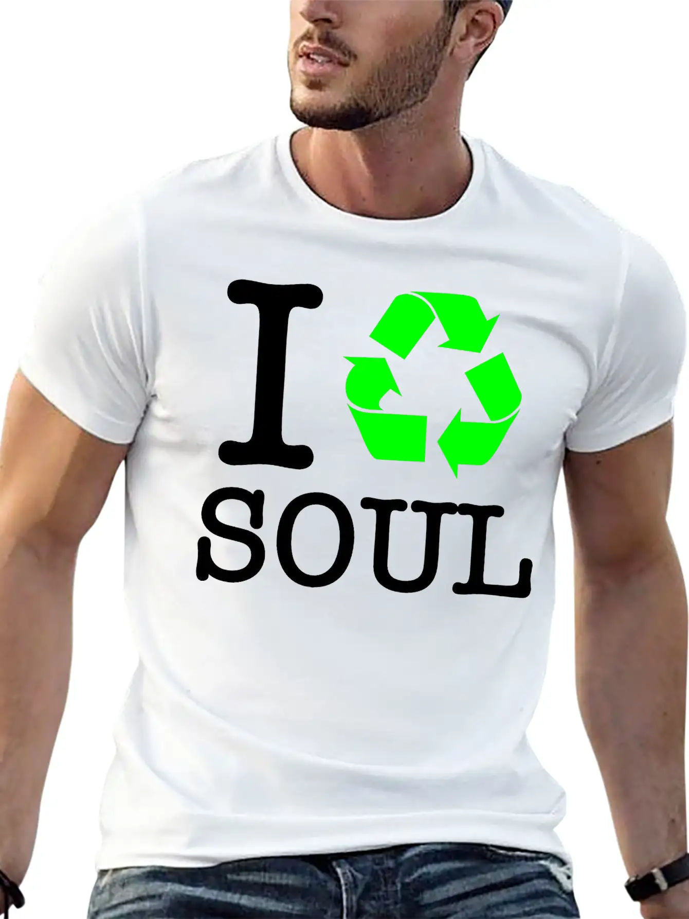 I Recycle Soul Unisex Short Sleeve Soft Cotton T-Shirt – Casual Everyday Wear