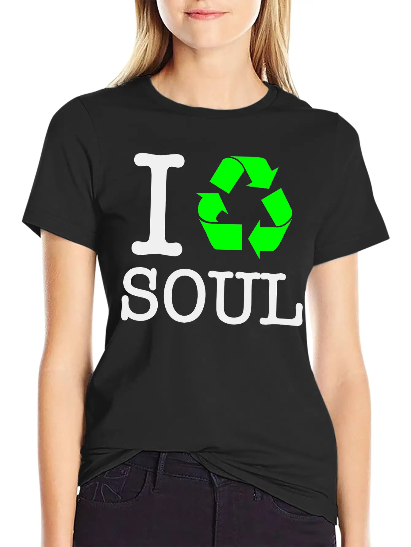 I Recycle Soul Unisex Short Sleeve Soft Cotton T-Shirt – Casual Everyday Wear