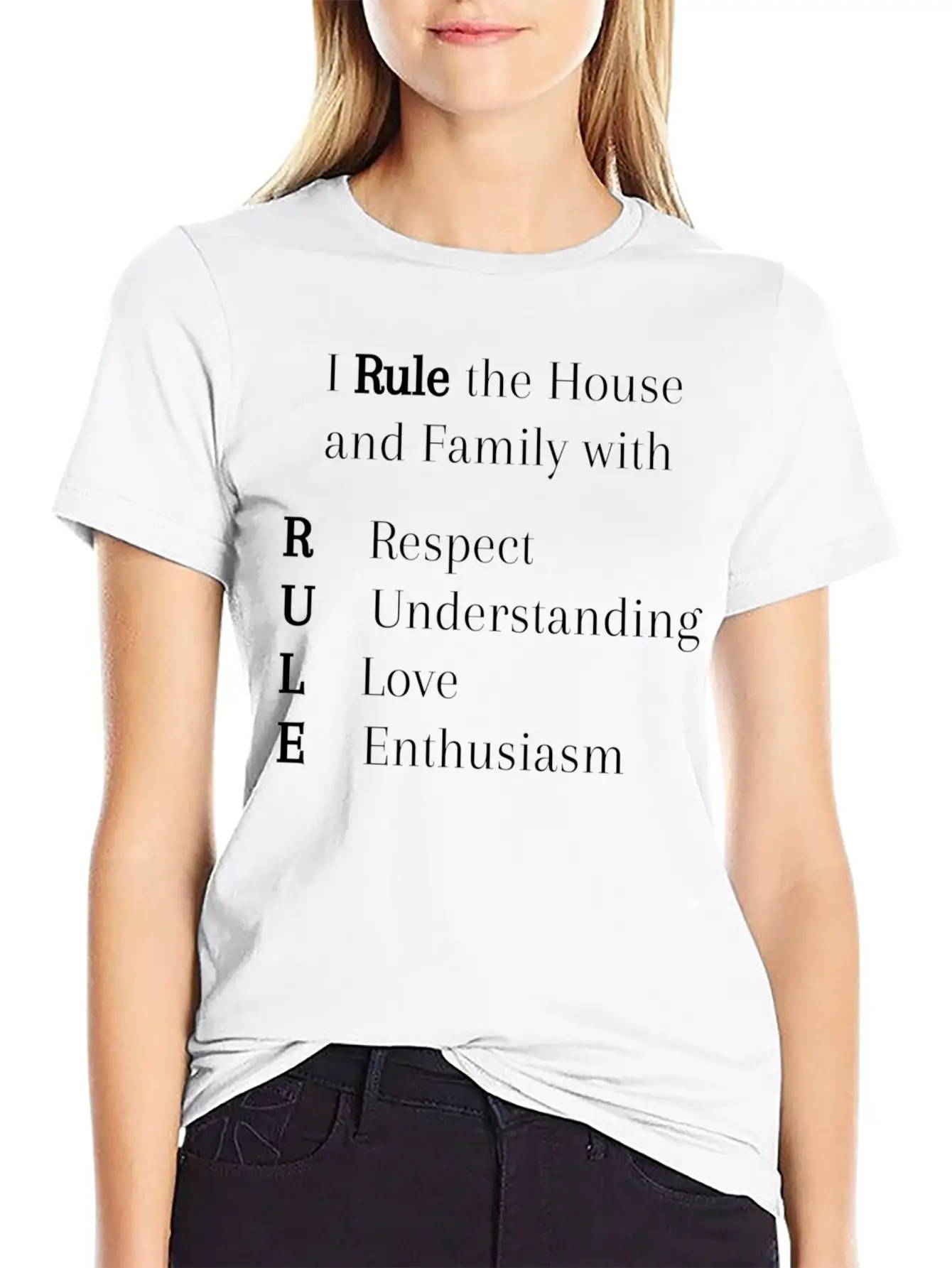 I Rule The House Timeless Short Sleeve Tee – Comfy And Minimalist Design