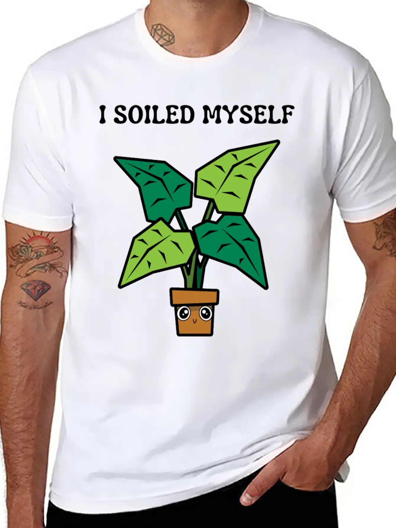I Soiled Myself Excited Unisex Short Sleeve Soft Cotton T-Shirt – Casual Everyday Wear