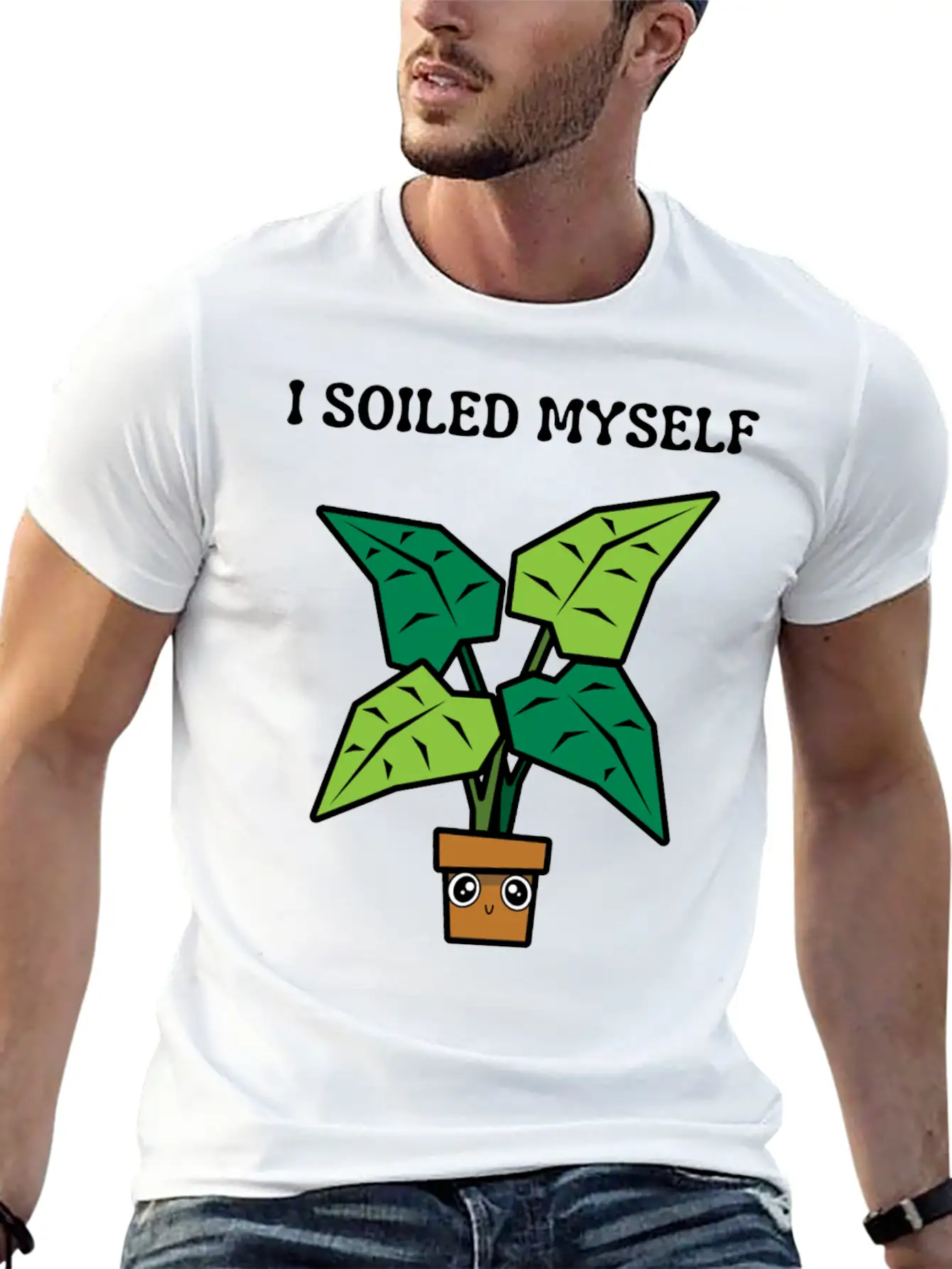 I Soiled Myself Excited Unisex Short Sleeve Soft Cotton T-Shirt – Casual Everyday Wear