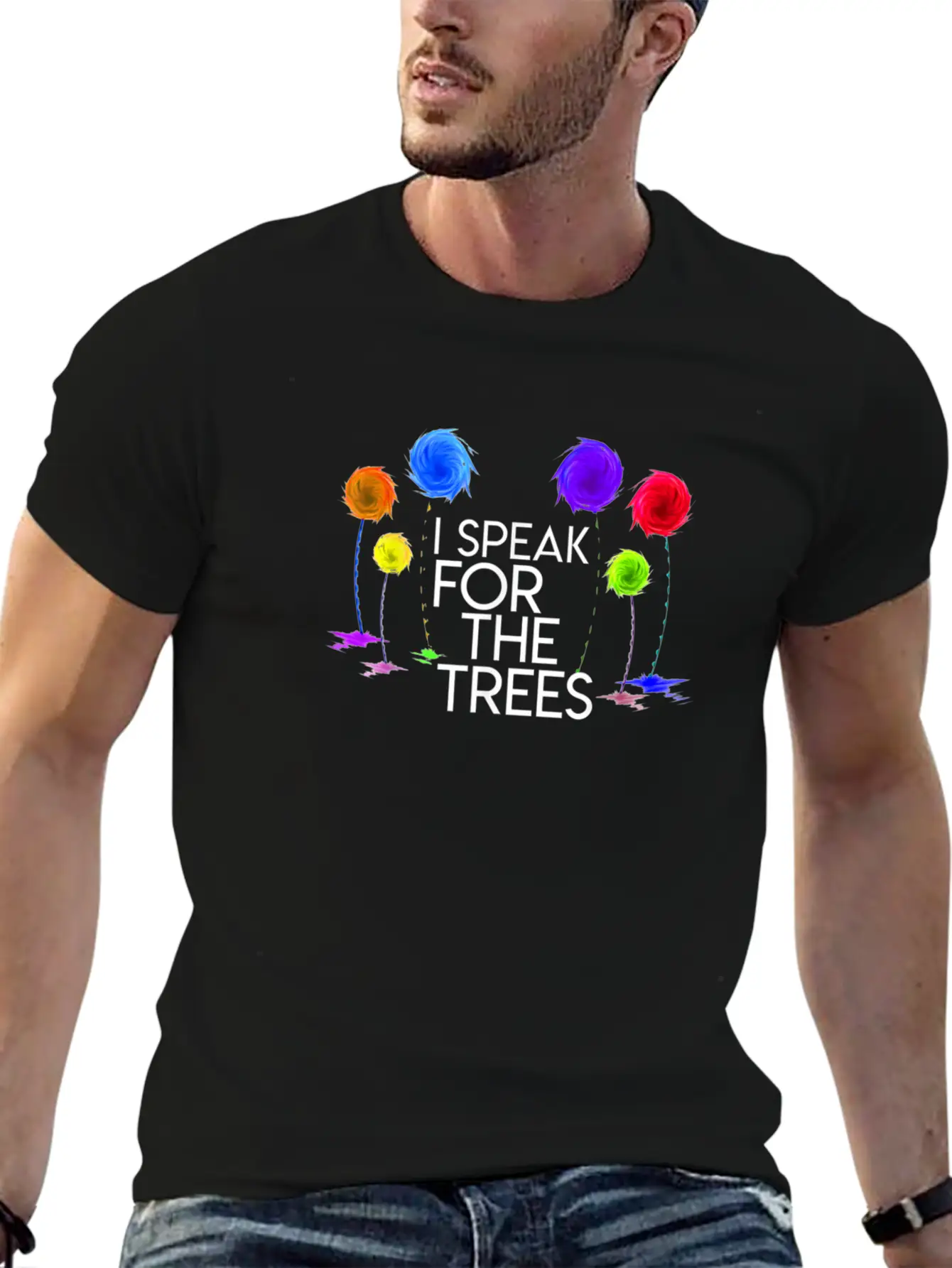 I Speak For The Trees Shirt Earth Day Essential Unisex Summer Tee – Soft Cotton Casual Fit