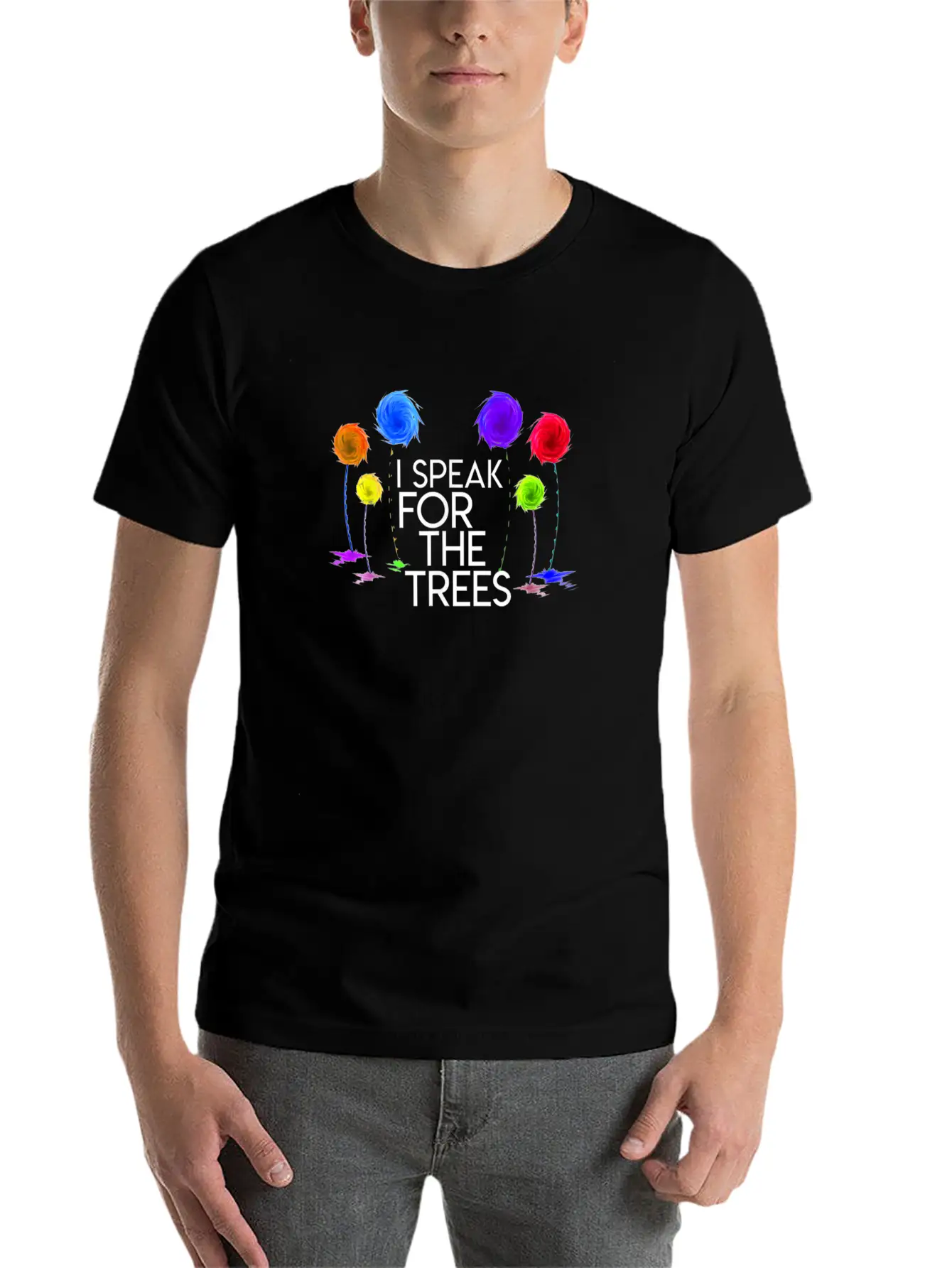 I Speak For The Trees Shirt Earth Day Essential Unisex Summer Tee – Soft Cotton Casual Fit