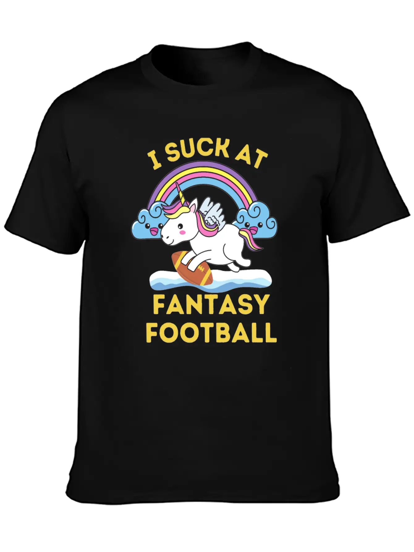 I Suck At Fantasy Football Comfortable Minimalist Graphic Tee – Summer Style Essential