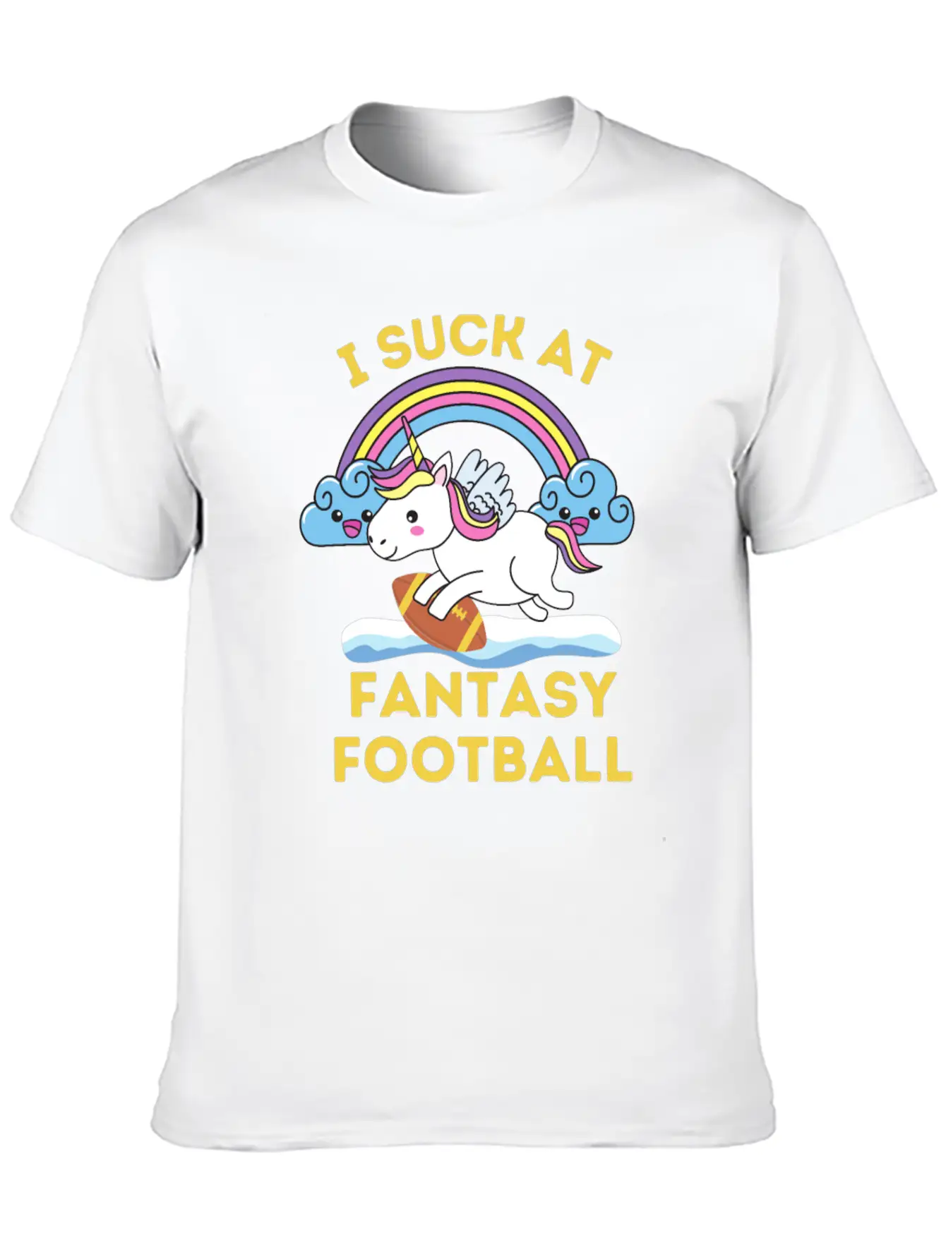 I Suck At Fantasy Football Comfortable Minimalist Graphic Tee – Summer Style Essential