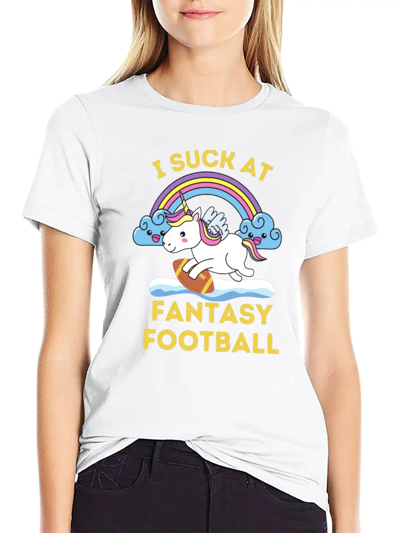I Suck At Fantasy Football Comfortable Minimalist Graphic Tee – Summer Style Essential